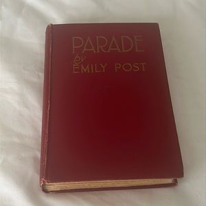Vintage Emily Post Parade book copyright 1925 funk&wagnalls publishing